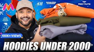 Best Hoodie/Sweatshirt Under 2000 For (Winter) Men  Myntra Hoodie Haul 2024 | ONE CHANCE