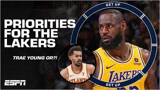 Trae Young & A BIG MAN?! Brian Windhorst REVEALS who the Lakers may prioritize  | Get Up