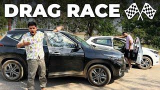 KIA SELTOS VS TATA ALTROZ DRAG RACE | LAKSHAY CHAUDHARY