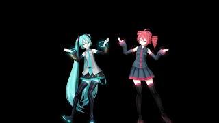 【MMD Hologram】 Mesmerizer 【Hatsune Miku & Kasane Teto】