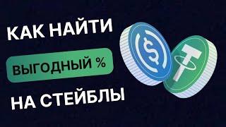 Где разместить стейблкоины под высокий % процент? | 4 сервиса для быстрого поиска