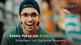 #JobGuaranteed ~ Simplilearn Job Guarantee Programs ~ Upskill  Get a Job Guaranteed ~ #SabkoPataaHai