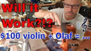 Will it work?!? I try to Improve the 100 Dollar Violin with my Master Setup