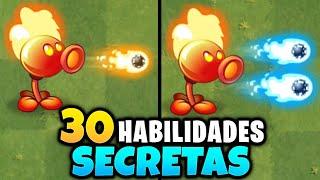 30 HABILIDADES SECRETAS en Plantas Vs Zombies 2