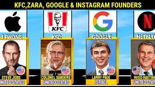 Founder Of Famous Companies |Google,KFC, Apple, Rolls Royce, McDonalds & Zara Founder