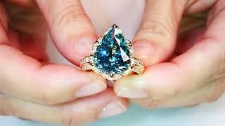 Santa Maria Aquamarine Ring 5.32 carats by Kat Florence