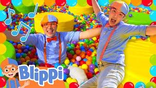 Blippi Jumps In The Ball Pit! | BEST OF BLIPPI TOYS | Educational Videos for Kids