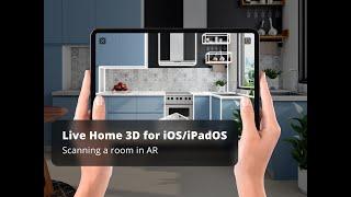 Scanning a Room in AR with LiDAR Scanner—Live Home 3D for iOS/iPadOS tutorials