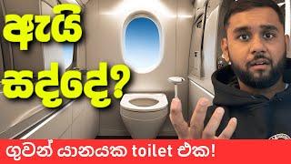 Aircraft Toilet Flushing Sound - ගුවන් යානා ඉංජිනේරුවෙකුගෙන් ඉගෙන ගන්න