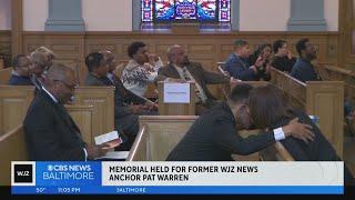 Memorial held for former WJZ news anchor Pat Warren