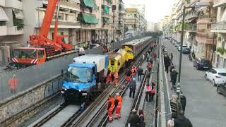 Top Channel/Pa frena.Treni lëvizi vetë në Athinë. Përplasja me një tjetër vagon shmangu tragjedinë