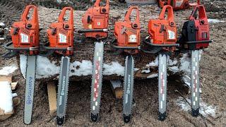 Big frozen oak and Husqvarna 371xp, 372xt, 372OE, 288xp, Jonsered 630