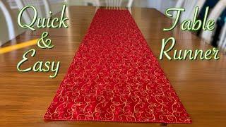 Quick and Easy Christmas Table Runner | The Sewing Room Channel