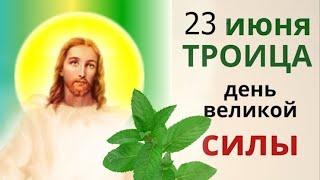 23 июня Троица. В этот день небо любые желания исполняет, даёт здоровья и достаток.