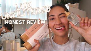 HONEST REVIEW of Lux Unfiltered (Tanning Face Drops, Tanning Lotion, Body Polish)