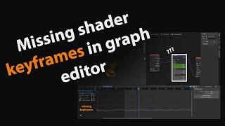 Missing keyframes in graph editor | Blender Quick Tip