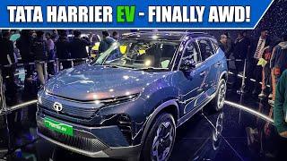 Tata Harrier EV Showcased! AWD + 500 Nm Torque! | 2025 Auto Expo | @MotorBeam