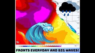 Pacific NW Weather: Frontal Systems Each Day, Big Waves!