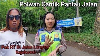 Pak RT Grogi Sama Polwan Cantik || Tinjau lokasi jalan rajekwesi