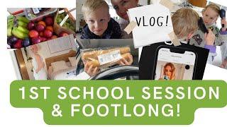 1ST SCHOOL SESSION & FOOTLONG! | VLOG