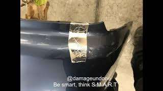 Cracked Honda Accord bumper plastic welded - SMART repairs