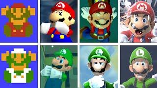 Evolution Of Mario & Luigi Drowning In Every Mario Game (1985-2024)