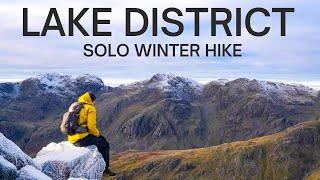 Lake District WINTER Solo Hike - Crinkle Crags, Pike of Blisco & Cold Pike