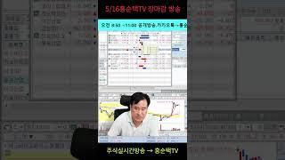 5/16 홍순택TV 장마감 방송 #주식투자#급등주매매#주식스트리밍