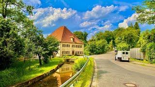 Beautiful Walk in a Peaceful Farm Village | 4K | Germany, Village Walk in Spring