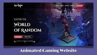 Build Responsive Gaming Website Design Using HTML CSS and JavaScript