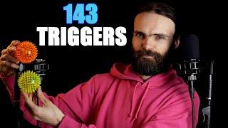 143 SHORT ASMR TRIGGERS. ONE HOUR. NO TALKING.