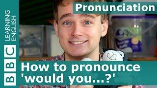 Pronunciation: How to pronounce 'would you...?'