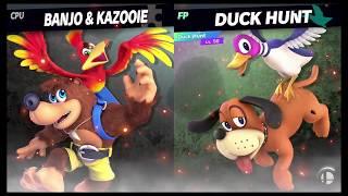 Super Smash Bros Ultimate Amiibo Fights   Request Special #1 Banjo vs Duck Hunt