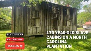 170 year old slave cabins on North Carolina Stagville Plantation