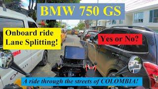 BMW 750GS - Lane Splitting! A ride around Pereira