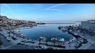 4K Greece walk in Kavala - 40 Minutes walk