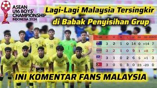Komentar Fans Malaysia usai Lagi-Lagi Tersingkir di Babak Penyisihan Grup di Piala AFF U-16 2024