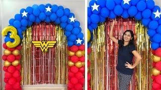 Wonder Women Themed Decoration for Birthday Girls