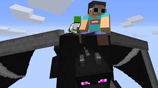 Minecraft, But The Ender Dragon Is Our Pet...