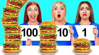 Tantangan 1, 10 atau 100 Lapis Makanan Multi DO Food Challenge