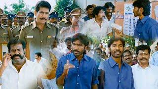 Dhanush Tamil Super Hit Movie Police Fake Raid Scene || Rajkiran || Tamannaah || Kollywood Pictures