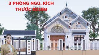 Nhà Cấp 4 Mái Thái Tân Cổ 3 Phòng Ngủ Rất Đẹp Kích Thước 8x14m Tại Hải Phòng 2023 - Nhà Đẹp Bách Hợp