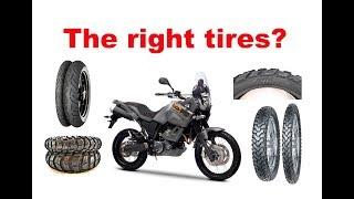 How to choose the right tires for long motorcycle trip?