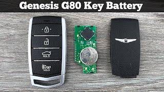 How To Replace Genesis G80 Remote Fob Key Battery 2017 - 2020 DIY Change Replacement G80 Batteries