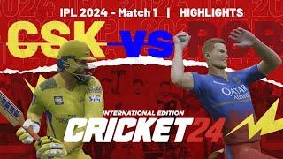 Royal Challengers Bengaluru Vs Chennai Super  Kings IPL Cricket.... World  Cricket  Championship Lt