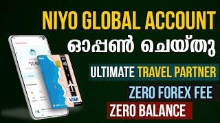 Niyo Global Account Open ചെയ്തു | Zero Balance Account | Zero Forex Free