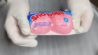 Hostess Snoballs Ice Cream Rolls (ASMR)