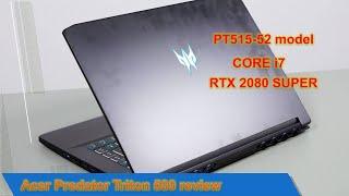 New 2020 Acer Predator Triton 500 review (PT515-52 model – Core i7, RTX 2080 Super, 300 Hz screen)