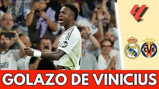 GOLAZO DE VINICIUS pone el 2-0 del REAL MADRID vs VILLARREAL que hace estallar el BERNABÉU | La Liga