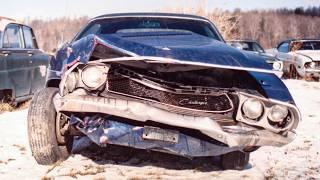 Crashed 1970 Dodge Challenger 318 Panther Pink Rare and Unique Muscle Car Full Restoration Project